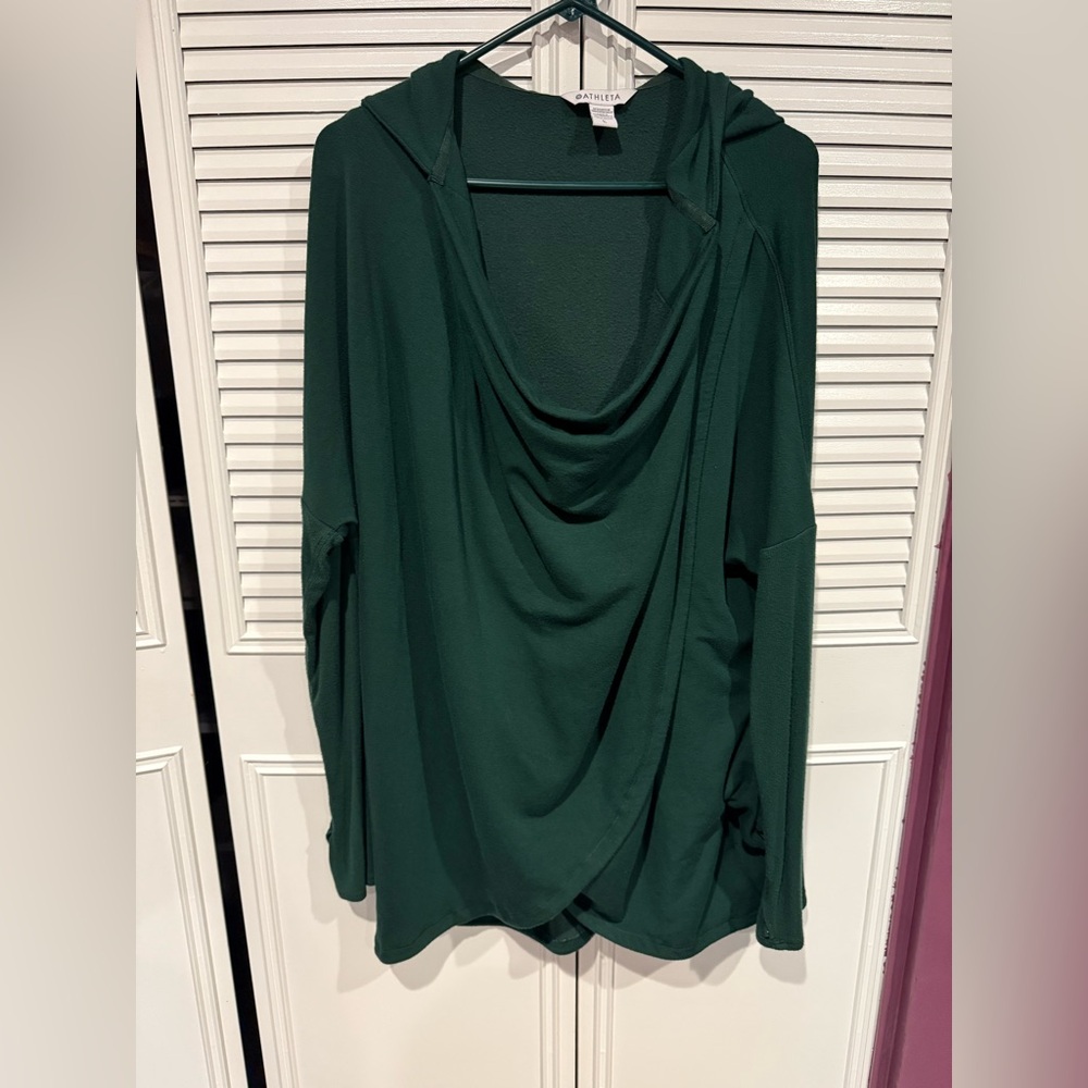 Athleta Green Relaxed Draped Tunic